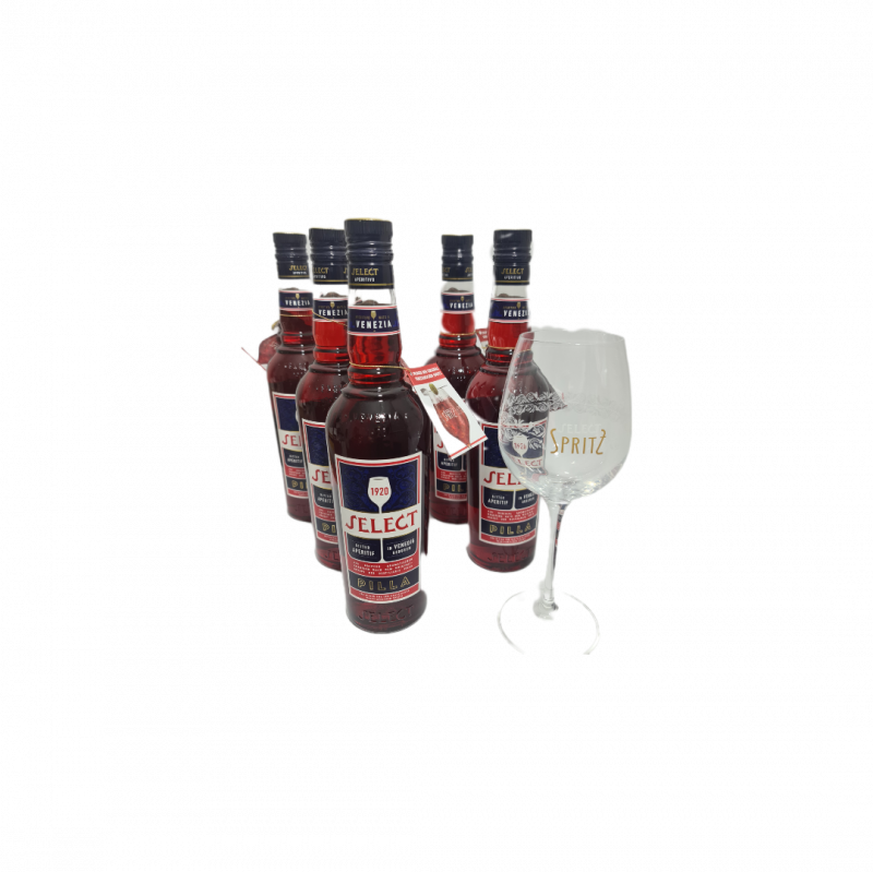 5 Flaschen Select + 1 Glas Gratis